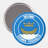 Emblem der Helsinki-Runde Magnet (Vorderseite/Rückseite)