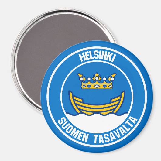 Emblem der Helsinki-Runde Magnet (Vorderseite/Rückseite)