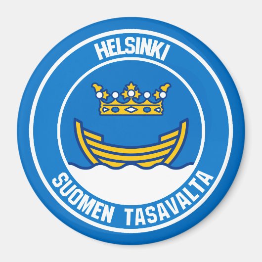 Emblem der Helsinki-Runde Magnet (Vorne)