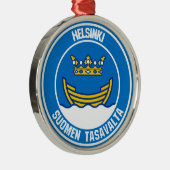 Emblem der Helsinki-Runde Ornament Aus Metall (Rechts)
