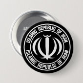 Emblem der Iran-Runde Button (Vorne & Hinten)