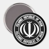 Emblem der Iran-Runde Magnet (Vorderseite/Rückseite)