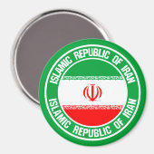 Emblem der Iran-Runde Magnet (Vorderseite/Rückseite)