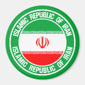 Emblem der Iran-Runde Magnet (Vorne)