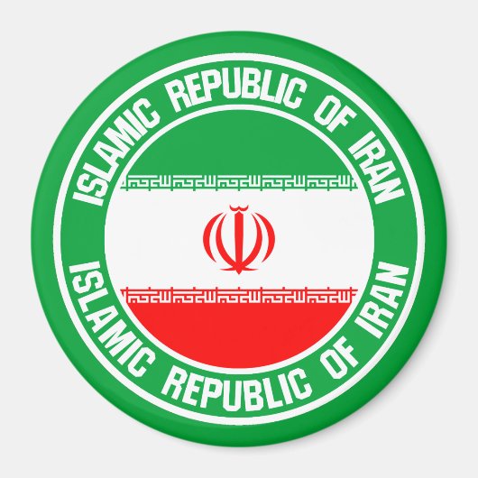 Emblem der Iran-Runde Magnet (Vorne)