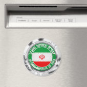 Emblem der Iran-Runde Magnet (In Situ (Geschirrspüler))