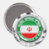 Emblem der Iran-Runde Magnet (Vorderseite/Rückseite)