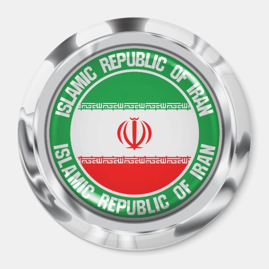 Emblem der Iran-Runde Magnet (Vorne)
