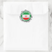 Emblem der Iran-Runde Runder Aufkleber (Tasche)