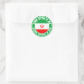 Emblem der Iran-Runde Runder Aufkleber (Tasche)