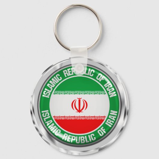 Emblem der Iran-Runde Schlüsselanhänger (Vorderseite)