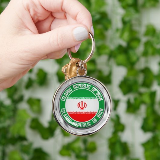 Emblem der Iran-Runde Schlüsselanhänger (Hand)