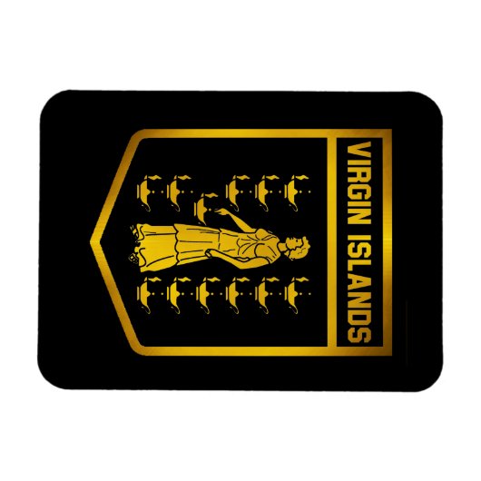 Emblem der Jungfrau Magnet (Horizontal)