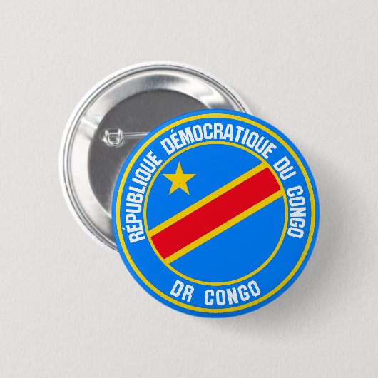 Emblem der Kongo-Runde Button (Vorne & Hinten)