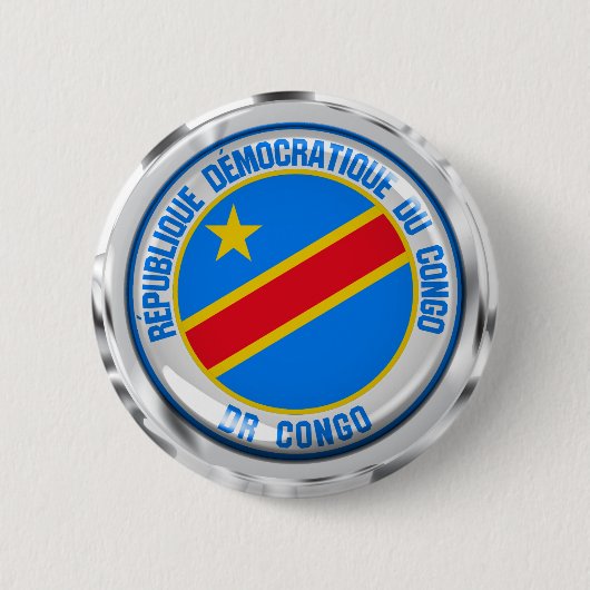 Emblem der Kongo-Runde Button (Vorderseite)