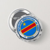 Emblem der Kongo-Runde Button (Vorne & Hinten)