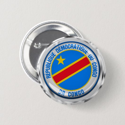 Emblem der Kongo-Runde Button (Vorne & Hinten)