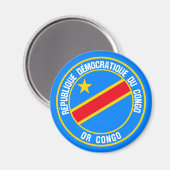 Emblem der Kongo-Runde Magnet (Vorderseite/Rückseite)