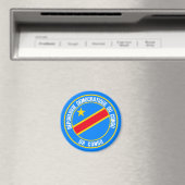 Emblem der Kongo-Runde Magnet (In Situ (Geschirrspüler))