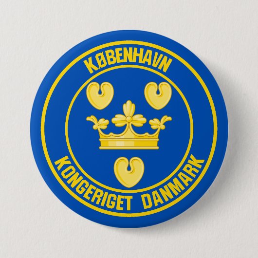 Emblem der Kopenhagener Runde Button (Vorderseite)