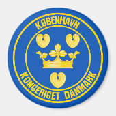 Emblem der Kopenhagener Runde Magnet (Vorne)