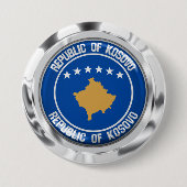 Emblem der Kosovo-Runde Button (Vorderseite)