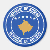 Emblem der Kosovo-Runde Magnet (Vorne)