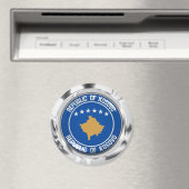 Emblem der Kosovo-Runde Magnet (In Situ (Geschirrspüler))