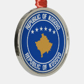 Emblem der Kosovo-Runde Ornament Aus Metall (Rechts)