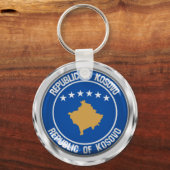 Emblem der Kosovo-Runde Schlüsselanhänger (Vorderseite)