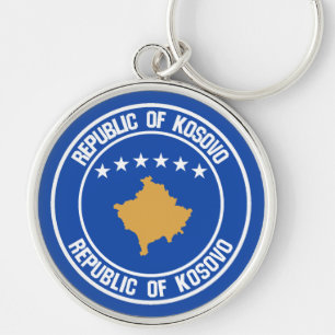 Emblem der Kosovo-Runde Schlüsselanhänger