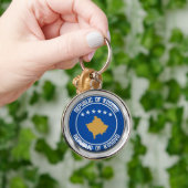 Emblem der Kosovo-Runde Schlüsselanhänger (Hand)