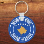 Emblem der Kosovo-Runde Schlüsselanhänger (Vorderseite)
