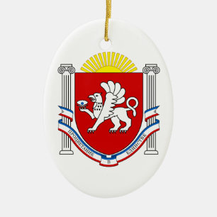 Emblem der Krim Keramikornament