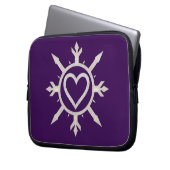 "Emblem der Liebe" Elektronik-Tasche Laptopschutzhülle (Vorderseite Links)