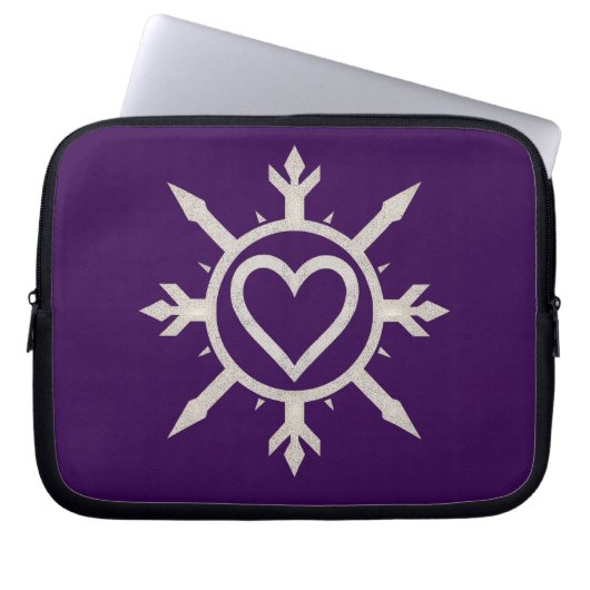 "Emblem der Liebe" Elektronik-Tasche Laptopschutzhülle (Vorderseite)
