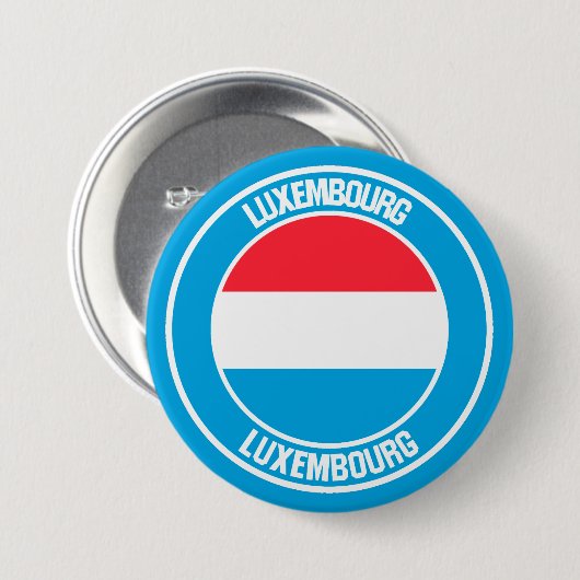 Emblem der Luxemburger Runde Button (Vorne & Hinten)
