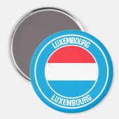 Emblem der Luxemburger Runde Magnet (Vorderseite/Rückseite)