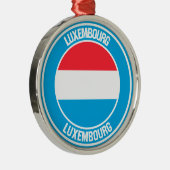 Emblem der Luxemburger Runde Ornament Aus Metall (Rechts)