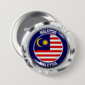 Emblem der Malaysia-Runde Button (Vorne & Hinten)