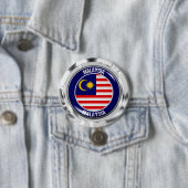 Emblem der Malaysia-Runde Button (Beispiel)