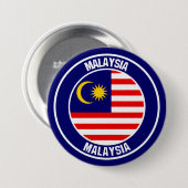 Emblem der Malaysia-Runde Button (Vorne & Hinten)