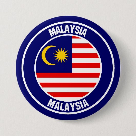 Emblem der Malaysia-Runde Button (Vorderseite)