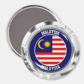 Emblem der Malaysia-Runde Magnet (Vorderseite/Rückseite)