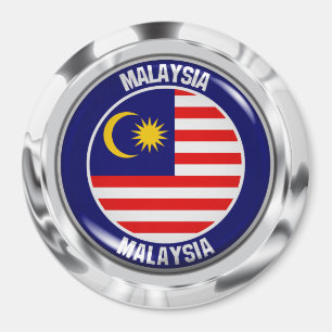 Emblem der Malaysia-Runde Magnet