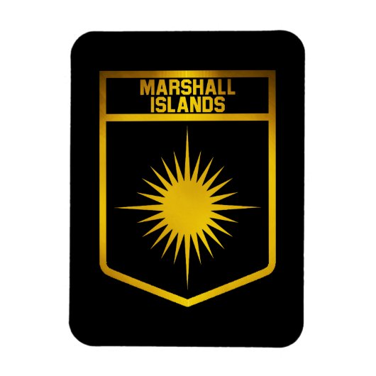 Emblem der Marshall-Inseln Magnet (Vertikal)