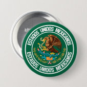 Emblem der Mexiko-Runde Button (Vorne & Hinten)