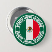 Emblem der Mexiko-Runde Button (Vorne & Hinten)