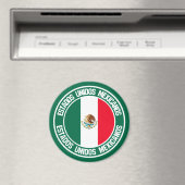 Emblem der Mexiko-Runde Magnet (In Situ (Geschirrspüler))