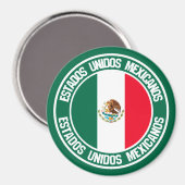 Emblem der Mexiko-Runde Magnet (Vorderseite/Rückseite)